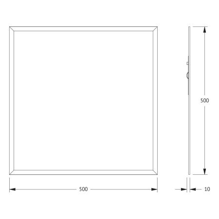 Зеркало Evoform Comfort BY 0906 50х50 подвесное