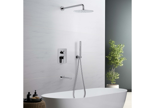 Душевая система Aquatek ОБЕРОН AQ1273CR встраиваемая в стену - фото 3