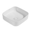 Раковина из сантехнического фаянса Abber RECHTECK AC2211 40х40 накладная цвет белый без отверстий под смеситель