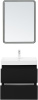 Тумба под раковину Aquanet Вега 2.0 00337953 58х47х50 подвесная цвет черный