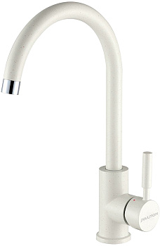 Смеситель для кухни Paulmark HOLSTEIN Ho212063-331 на мойку белый