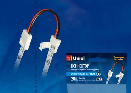 Коннектор для светодиодных лент Uniel UCX-SS2/A20-NNN WHITE 020 POLYBAG - фото 2