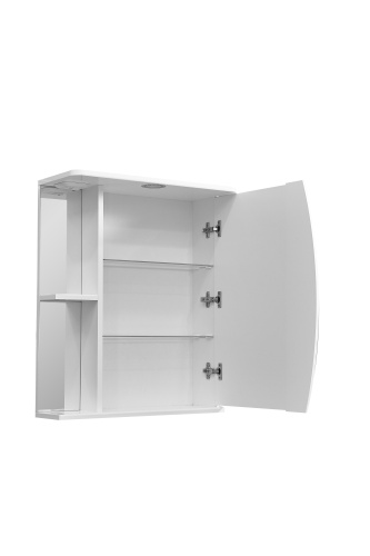 Зеркало-шкаф Stella Polar Волна SP-00000049 60х24х70 подвесной цвет белый - фото 4