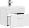Тумба с раковиной Aquanet Верона 00287665 50х40 подвесная цвет белый