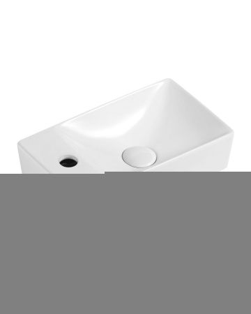 Раковина из сантехнического фарфора Orange B05-375RW 40х20 подвесная цвет белый 1 отверстие под смеситель