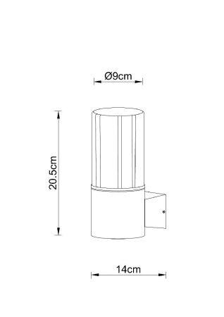 Уличный настенный светильник Arte Lamp Seginus (Сегинус) A6515AL-1BK