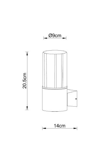 Уличный настенный светильник Arte Lamp Seginus (Сегинус) A6515AL-1BK - фото 4