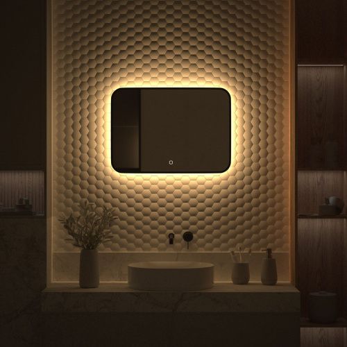 Зеркало с подсветкой Defesto AURA DF 2974SH 70х50 подвесное - фото 5
