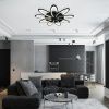 Люстра потолочная Natali Kovaltseva Holder (Холдер) HIGH-TECH LED LAMPS 82009 BLACK