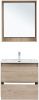 Тумба под раковину Aquanet Милан 00336383 70х50 подвесная цвет бежевый