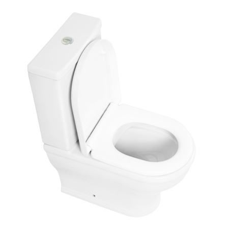 Чаша унитаза напольная Cezares GIUBILEO CZR-165-CPR цвет белый без бачка без сиденья безободковая каскадный смыв