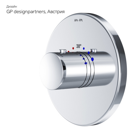 Смеситель для душа Am.Pm Like F8075500 встраиваемый в стену хром с термостатом