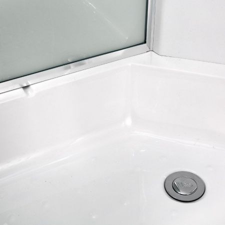 Душевая кабина AvaCan EM2780EL 80х80 четверть круга с крышей ориентация универсальная