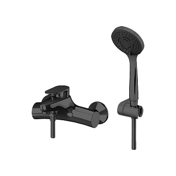 Смеситель Gattoni H2Omix7000 7000070NO настенный черный без термостата