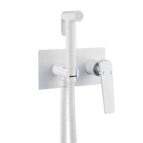 Гигиенический душ со смесителем Shevanik S8005F белый - фото 2
