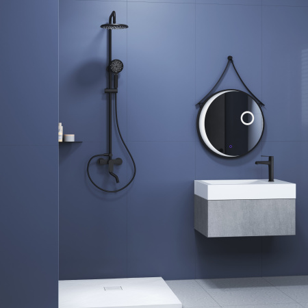 Душевая стойка RGW Shower Panels 59140125-04 настенная цвет черный