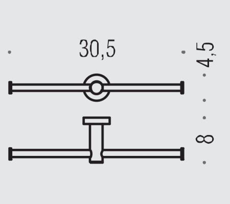 Бумагодержатель Colombo Plus W4990.CR