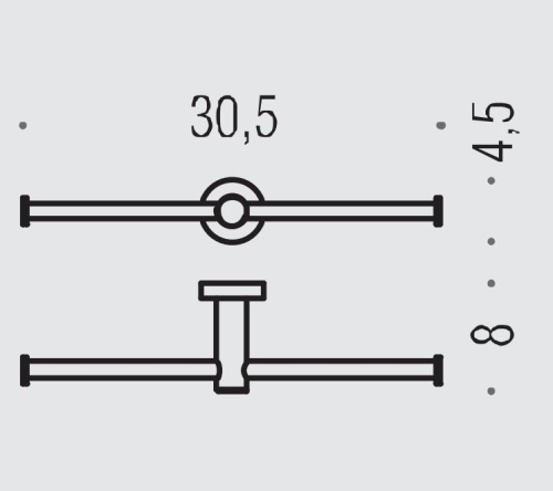 Бумагодержатель Colombo Plus W4990.CR - фото 2