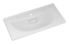 Раковина мебельная из искусственного камня Misty EVVA 80 Р-Евв14080-Д 80х40 накладная цвет белый