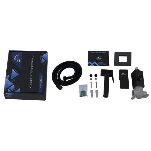 Гигиенический душ со смесителем Fashun A57804-7 черный - фото 4