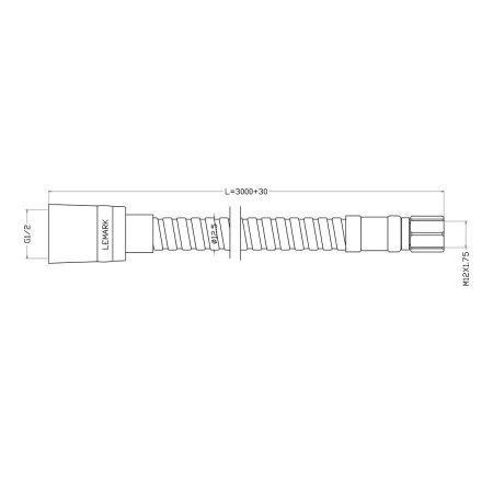 Душевой шланг LeMark LE8055S хром