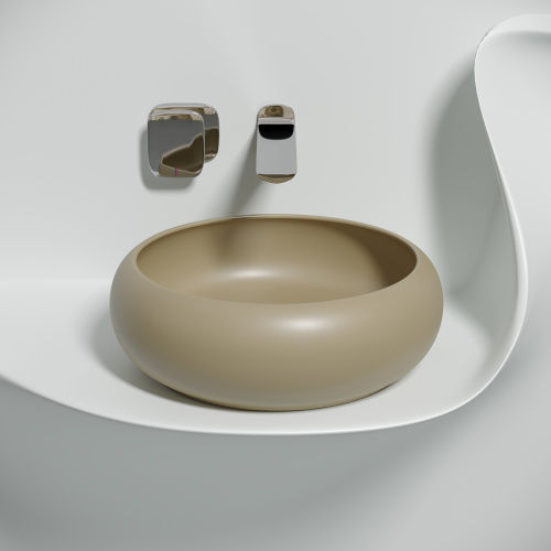 Раковина Ceramica Nova ELEMENT 36 см CN6050MC накладная цвет капучино матовый - фото 3