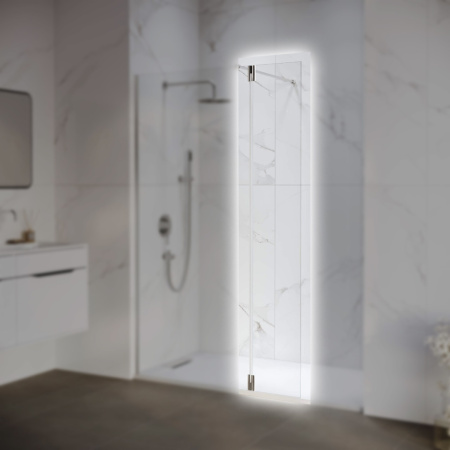 Боковая стенка RGW 352207003-11 30х195 стекло прозрачное профиль хром глянцевый