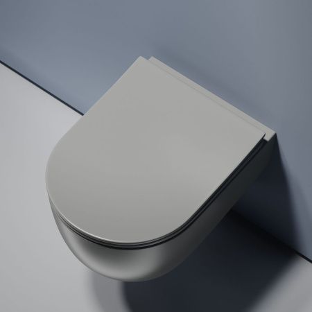 Унитаз подвесной Ceramica Nova MODENA CN6063MH черный с сиденьем микролифт безободковый душевой смыв