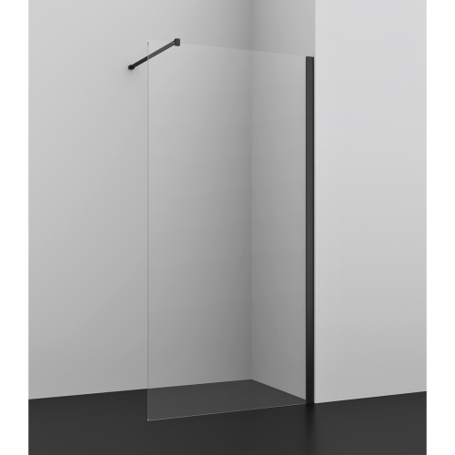Душевая перегородка Azario FELTON AZ-151S 100 100x200 стекло прозрачное профиль черный матовый - фото 2