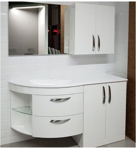 Шкаф De Aqua Трио Люкс 00185075 70х22х75 подвесной - фото 5