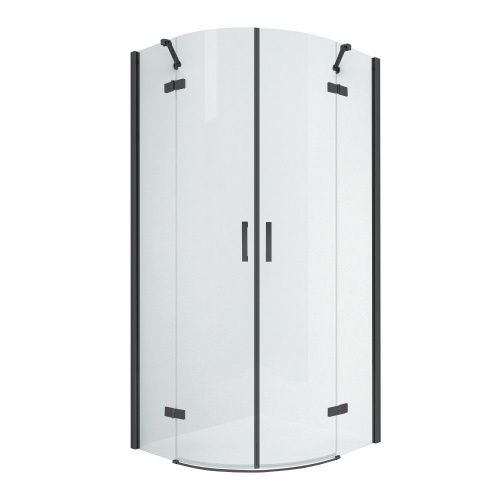 Душевой уголок New Trendy NEW MERANA Black K-0536 90х90 стекло прозрачное профиль черный без поддона