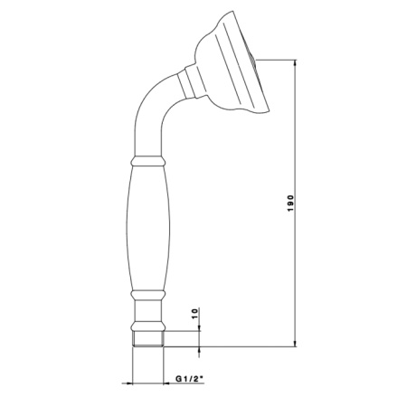 Душевая лейка Nicolazzi Doccia 7104BZ