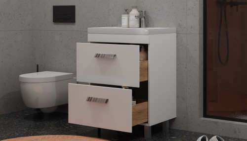 Тумба под раковину Velvex ORLANDO tnORL.60-211 60х45х80 напольная цвет белый - фото 4