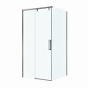 Душевой уголок BelBagno SOFT CLOSE-1 SOFT_CLOSE-1-A-1-100-C-GM 100х100 стекло прозрачное профиль оружейная сталь без поддона