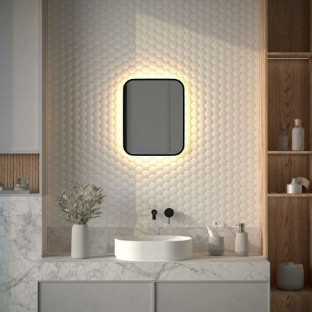 Зеркало с подсветкой Defesto AURA DF 2971 40х50 подвесное