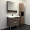 Зеркало-шкаф Comforty Никосия 00-00007619CF 80х80 подвесной цвет коричневый