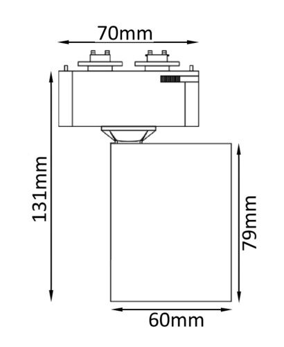 Трековый светильник Crystal Lux CLT 0.31 001 CLT 0.31 001 60 BL - фото 3
