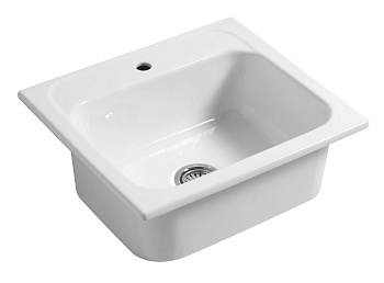 Раковина керамическая Disegno Ceramica Landscape LP06053101 60х53 накладная цвет белый глянцевый