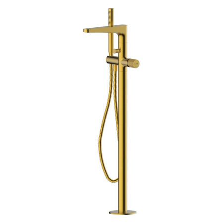 Смеситель для ванны и душа Wasserkraft Schunter 8200 8221 напольный золото