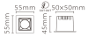 Светильник встраиваемый Fiberli XL003 12130304