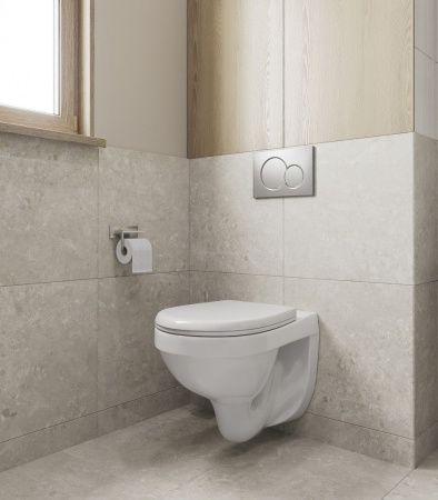 Унитаз подвесной Santeri Альфа 132559S0000B0 белый с сиденьем каскадный смыв