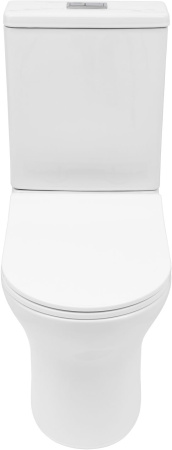 Унитаз напольный с бачком Logan 00342797 белый с сиденьем микролифт безободковый смыв торнадо