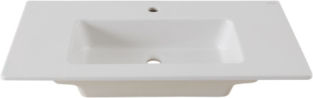 Раковина керамическая Allen Brau Fantasy 4.11026.20 92х47 полувстраиваемая цвет белый 1 отверстие под смеситель