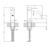 Смеситель Gessi Gessi316 54002#299 на раковину черный