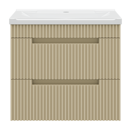 Тумба под раковину Brevita Ariana ARI-01060-03062Я 60х40 подвесная цвет бежевый