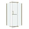 Душевой уголок Grossman Pragma 302.K33.03.1010.32.00 100х100 стекло прозрачное профиль золото без поддона