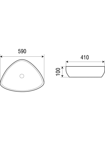Раковина из сантехнического фаянса WeltWasser WW SK 10000003849 60х40 подвесная цвет белый без отверстий под смеситель