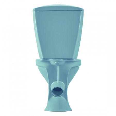 Унитаз-компакт напольный с бачком Santeri Версия 1P4015S0600BF голубой с сиденьем каскадный смыв