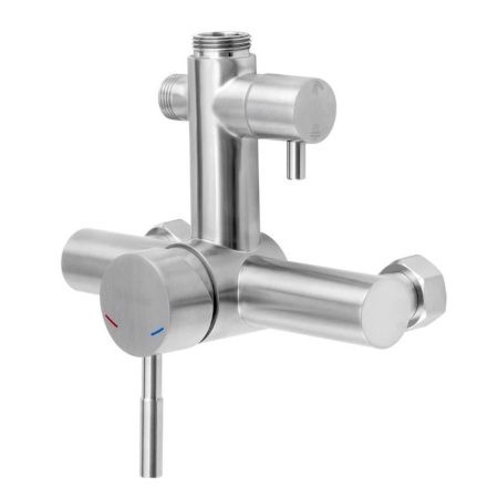 Душевая стойка Knotlor SS-06/1 настенная цвет нержавеющая сталь