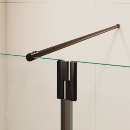 Душевая перегородка RGW Walk In 351005023-14 120х195 стекло прозрачное профиль черный